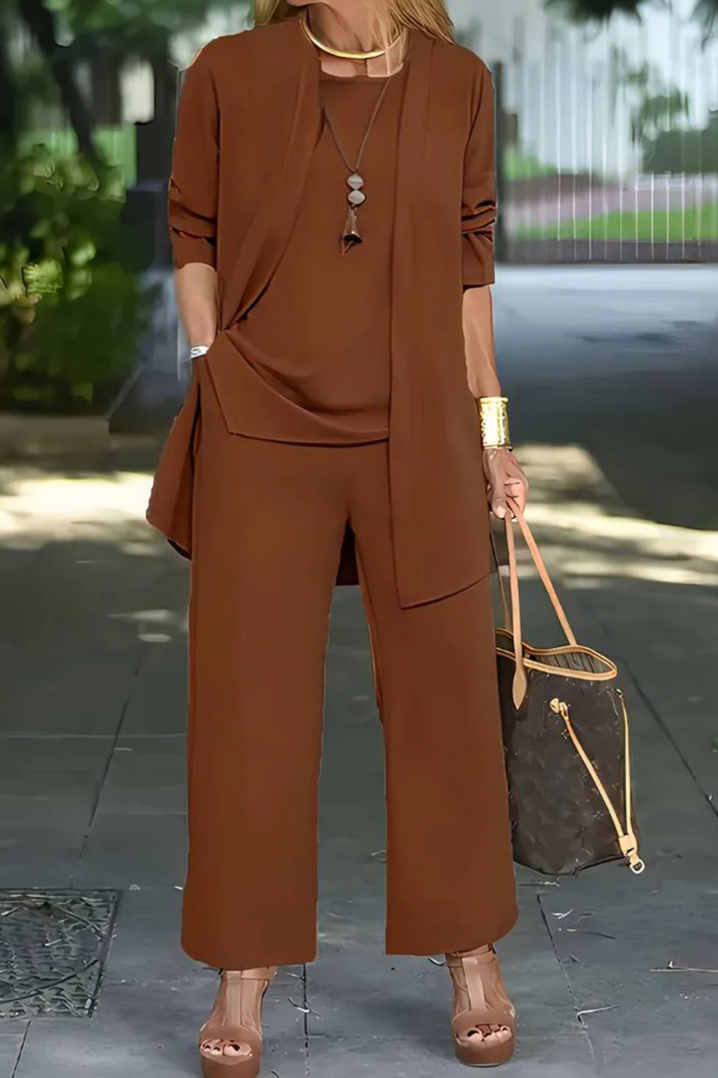 Women 3 piece formal set tailored coordinated outfit