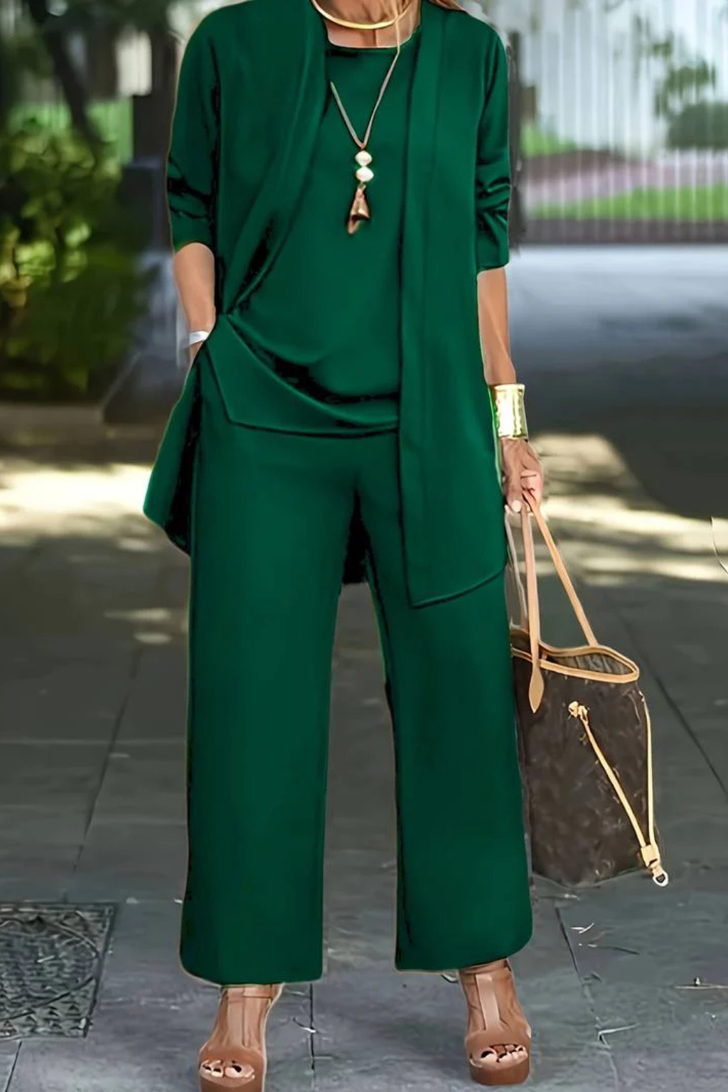 Women 3 piece formal set tailored coordinated outfit