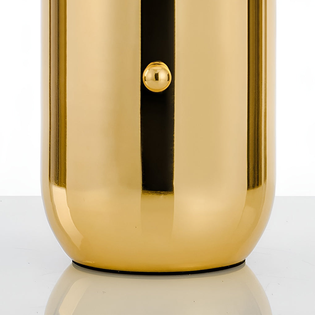 Hand-blown glass table lamp Nordic style in gold and black finishes