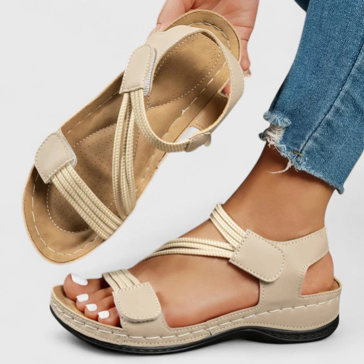 Women arch support sandals podiatrist designed with 3-arch sole