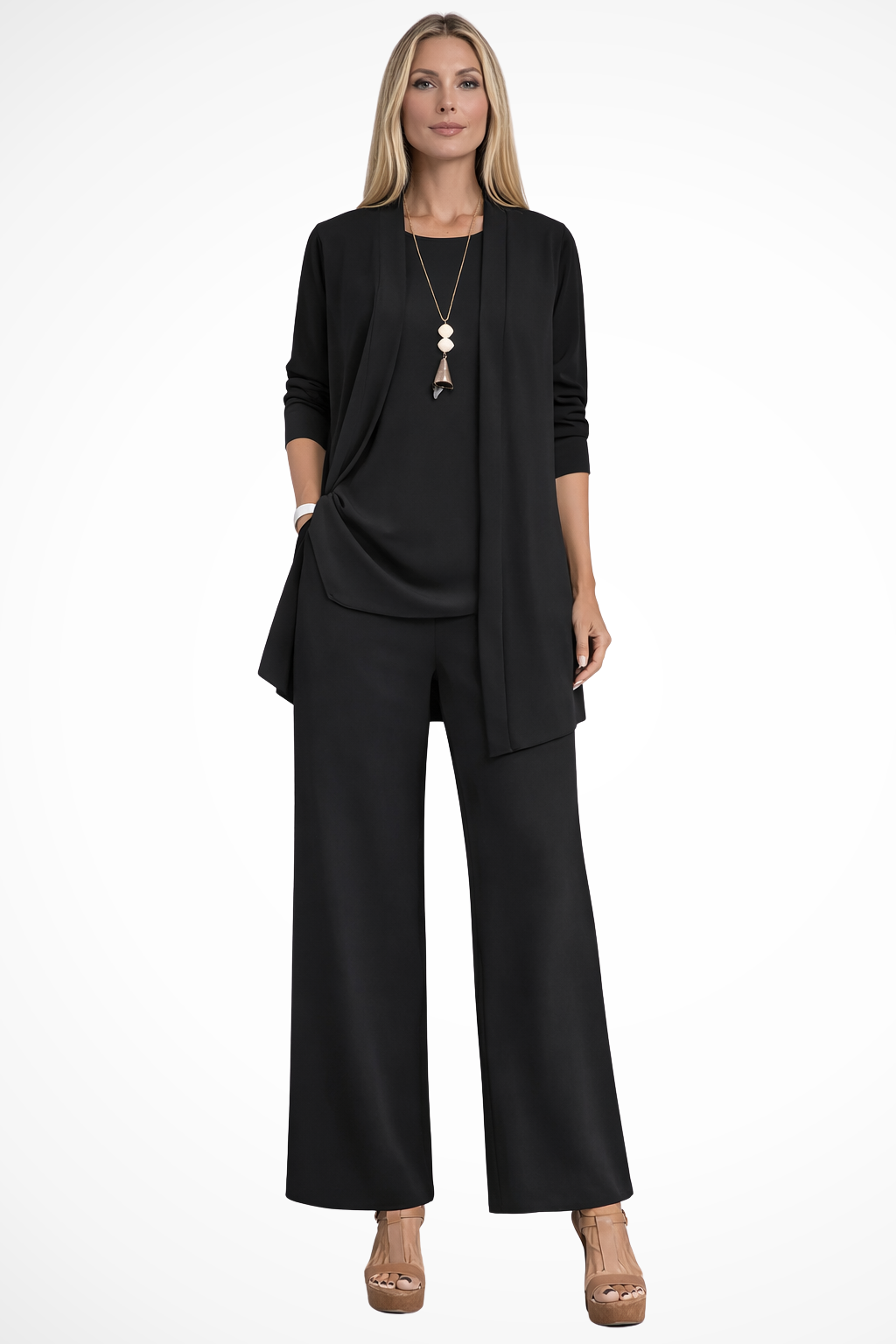 Women 3 piece formal set tailored coordinated outfit