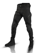 Men tactical cargo pants multi pocket water resistant in black and military green