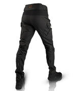 Men tactical cargo pants multi pocket water resistant in black and military green