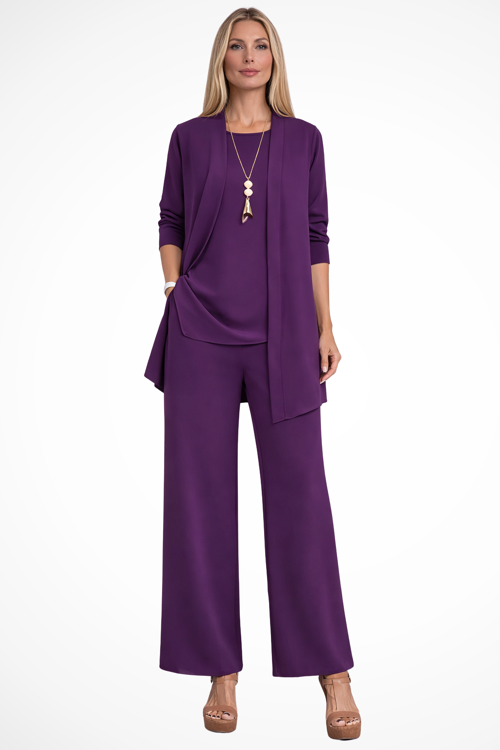 Women 3 piece formal set tailored coordinated outfit