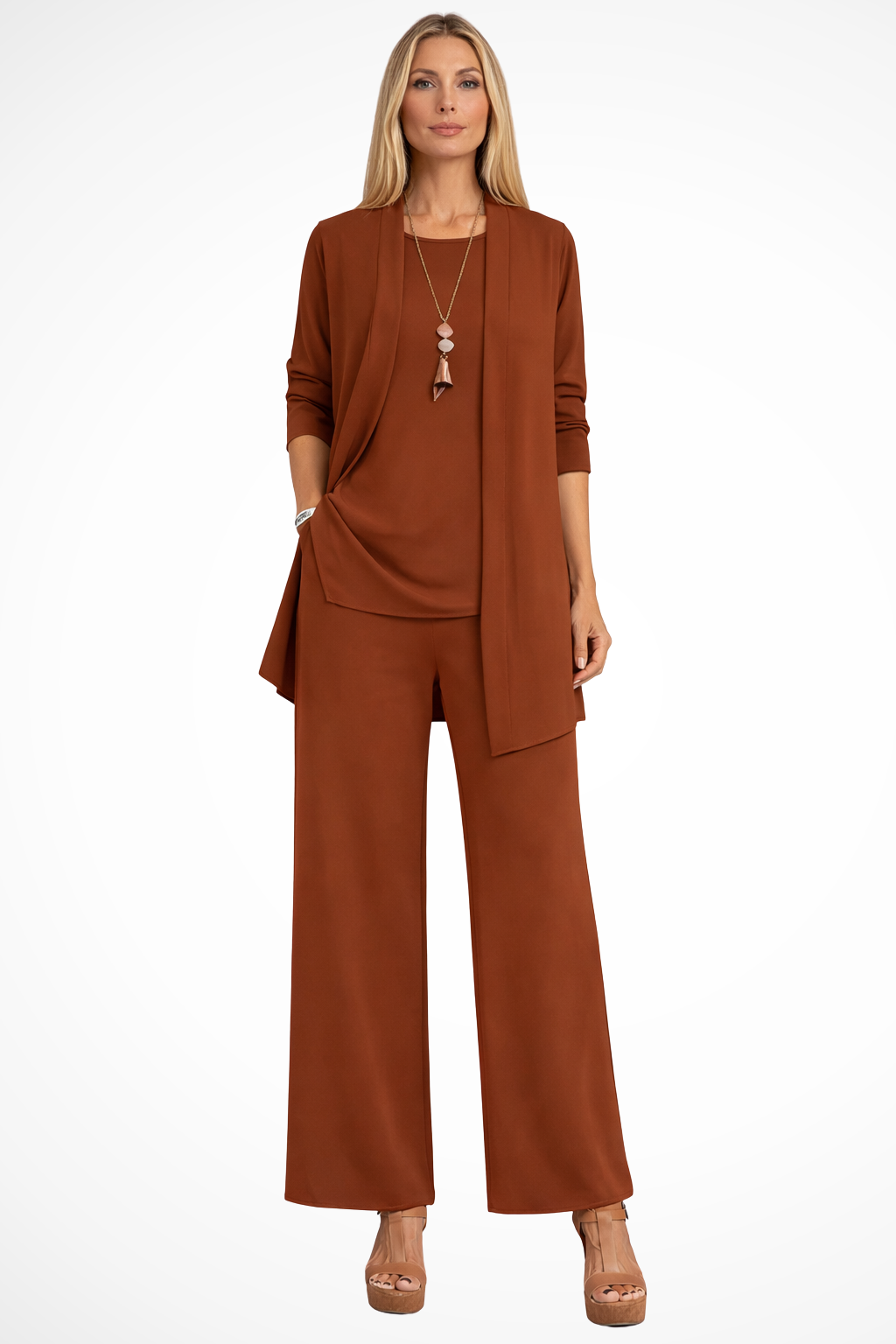 Women 3 piece formal set tailored coordinated outfit
