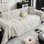 Chenille sofa cover full coverage furniture protector soft plush fabric