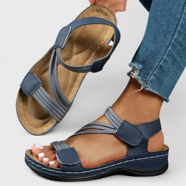 Women arch support sandals podiatrist designed with 3-arch sole
