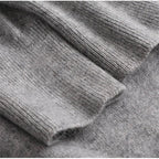 Men's cashmere sweater round neck, autumn winter slim fit pullover