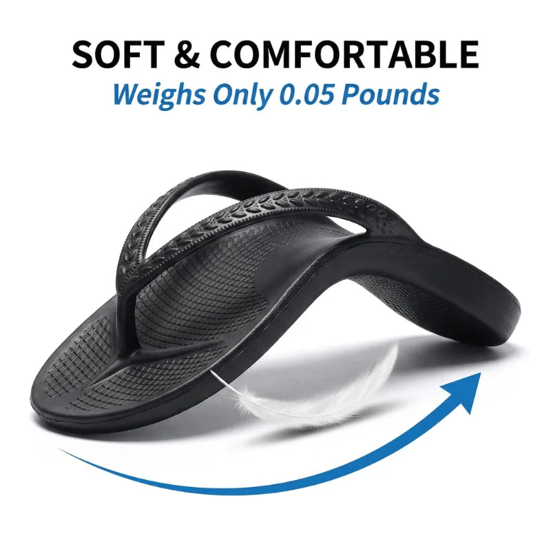 Flip flops women arch support pain free walking comfort shoes