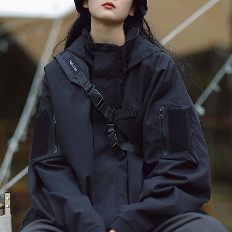Women water repellent windbreaker jacket lightweight wind resistant