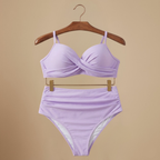 Women Bikini Sets High Waist Ruched Two Piece Swimsuit | Aria