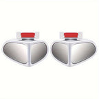 HD blind spot mirrors for cars, 360° adjustable wide-angle oval lens, 2-pack universal fit