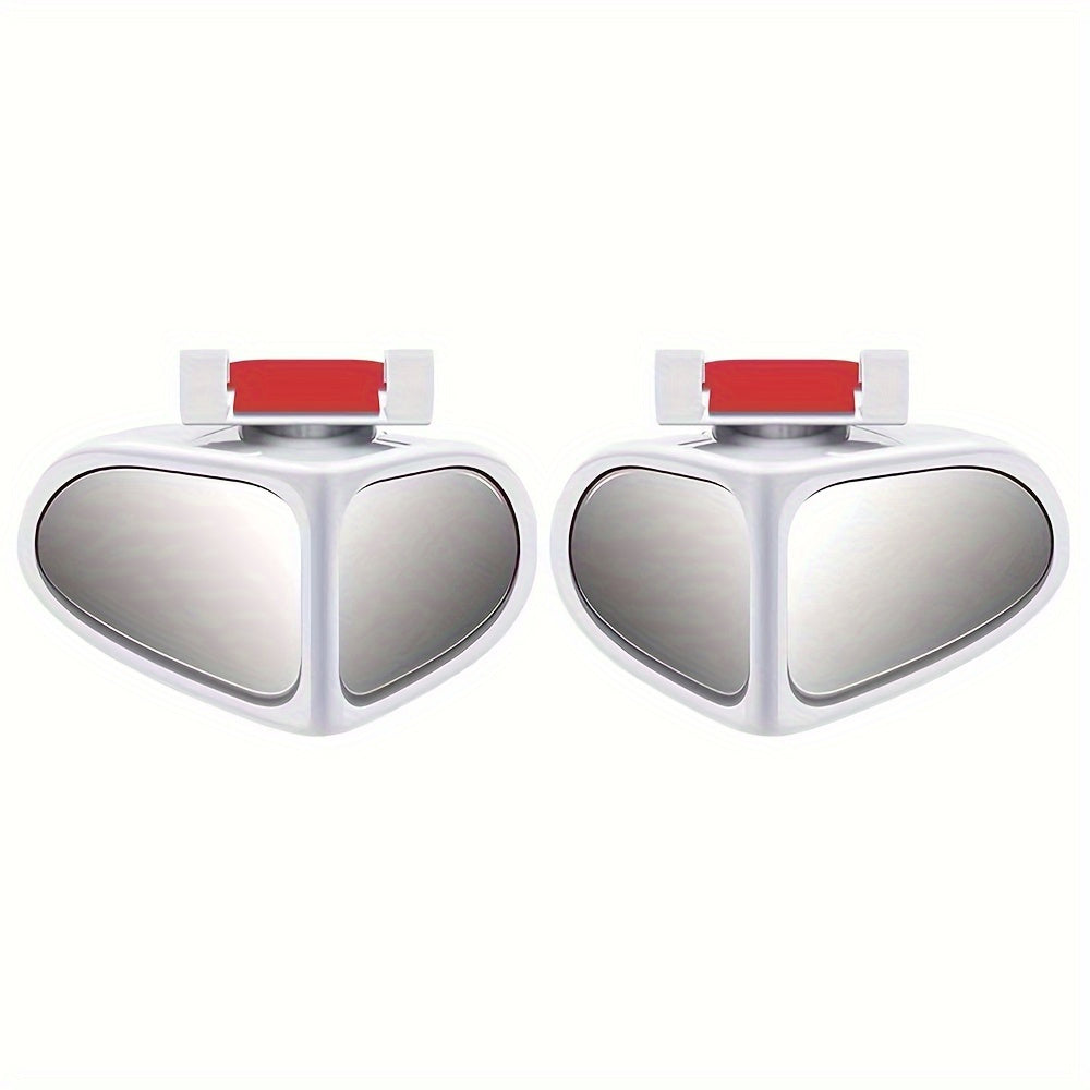 HD blind spot mirrors for cars, 360° adjustable wide-angle oval lens, 2-pack universal fit