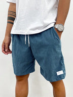 Men's casual drawstring shorts relaxed fit for summer