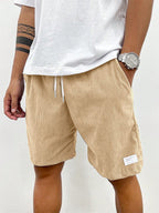 Men's casual drawstring shorts relaxed fit for summer