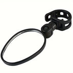 Bicycle rearview mirrors wide angle oval shape universal fit 2 pack