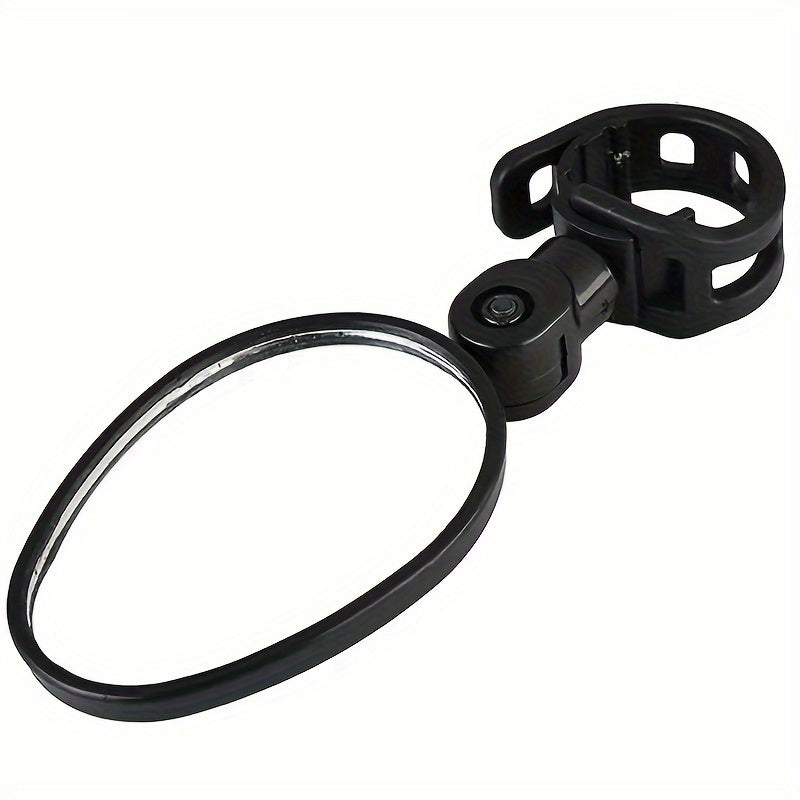 Bicycle rearview mirrors wide angle oval shape universal fit 2 pack