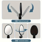 Bicycle rearview mirrors wide angle oval shape universal fit 2 pack