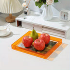 Acrylic photo frame transparent double-sided art deco vertical wall and table display