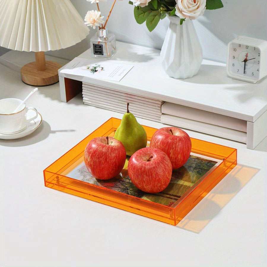 Acrylic photo frame transparent double-sided art deco vertical wall and table display