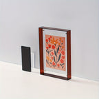 Acrylic photo frame transparent double-sided art deco vertical wall and table display
