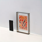 Acrylic photo frame transparent double-sided art deco vertical wall and table display