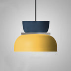 Nordic dome pendant light dual-tone zinc alloy LED 1-light ceiling fixture