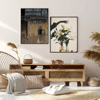 Black rectangular photo frame for wall and table display, classic design