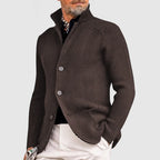 Men's knit vest mixed wool slim fit, smart casual knitwear