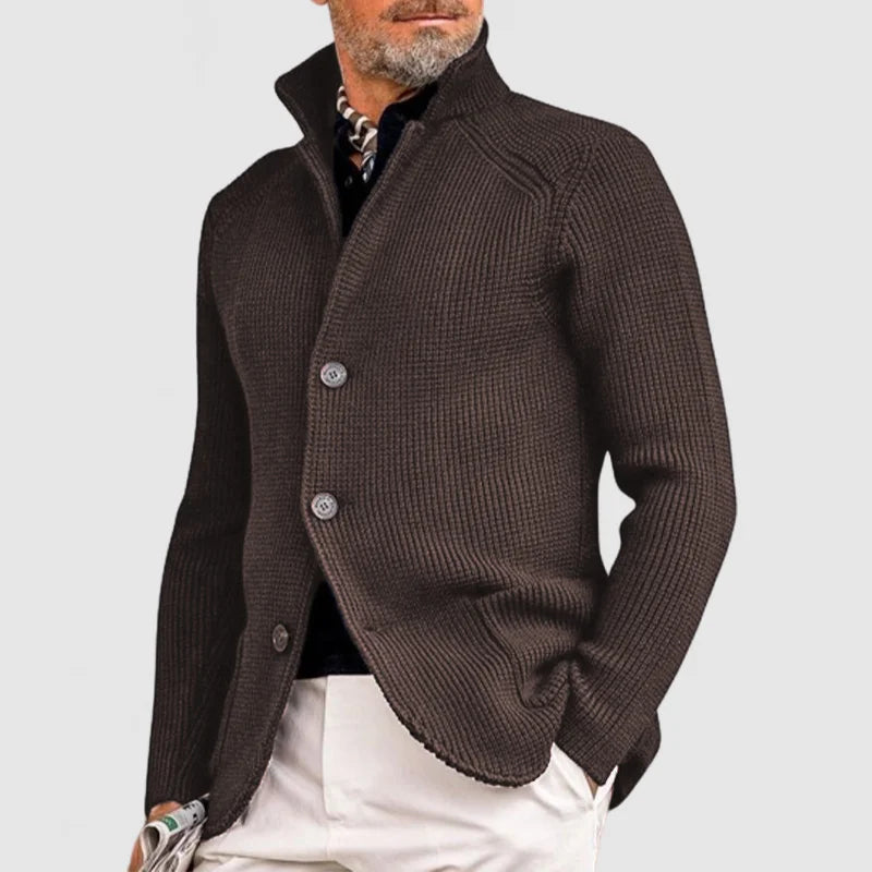 Men's knit vest mixed wool slim fit, smart casual knitwear
