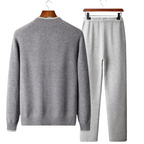Men's Merino Wool Lounge Tracksuit | Zip Up, Two Tone