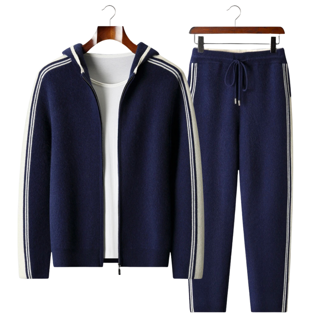 Men's Lounge Tracksuit | Wool Zip, Comfortable