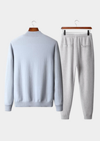 Men's Merino Wool Tracksuit | Comfortable Lounge Set with Zip