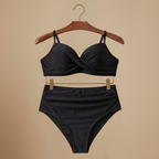Women Bikini Sets High Waist Ruched Two Piece Swimsuit | Aria