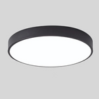 Scandinavian wood LED ceiling light, round modern indoor flush mount