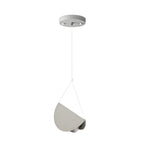 Minimalist white half-moon pendant lamp, 1/3/6-light crescent ceiling light