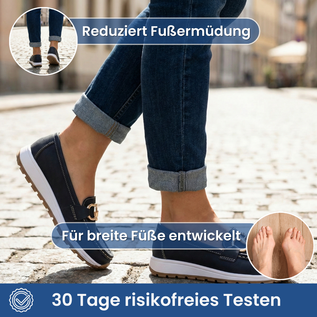 Womens Orthopedic Loafers | Denim Ergonomic Insole Comfort Shoes