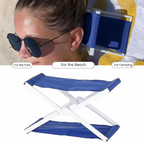Portable foldable headrest for beach and park, lightweight with ergonomic neck support