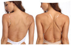 Women's deep V backless body shaper seamless shapewear with adjustable straps
