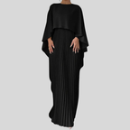 Women batwing sleeve maxi dress flowing silhouette full length