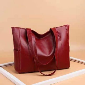 Women leather shoulder bag vintage style adjustable strap genuine leather