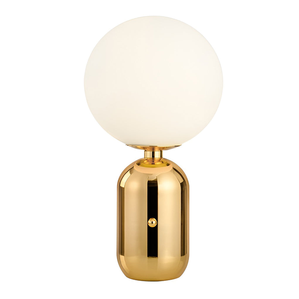 Hand-blown glass table lamp Nordic style in gold and black finishes