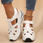 Women's orthopedic sandals with arch support and covered toe, lightweight everyday sandal