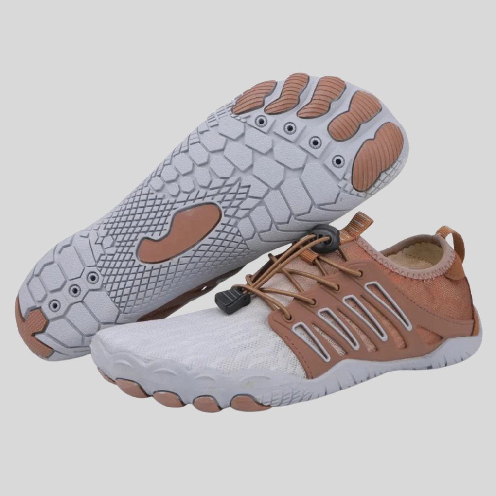 Barefoot minimalist shoes with wide toe box and zero-drop flexible sole