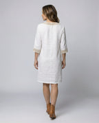 Women's cotton casual dress, breathable everyday style in multiple colors