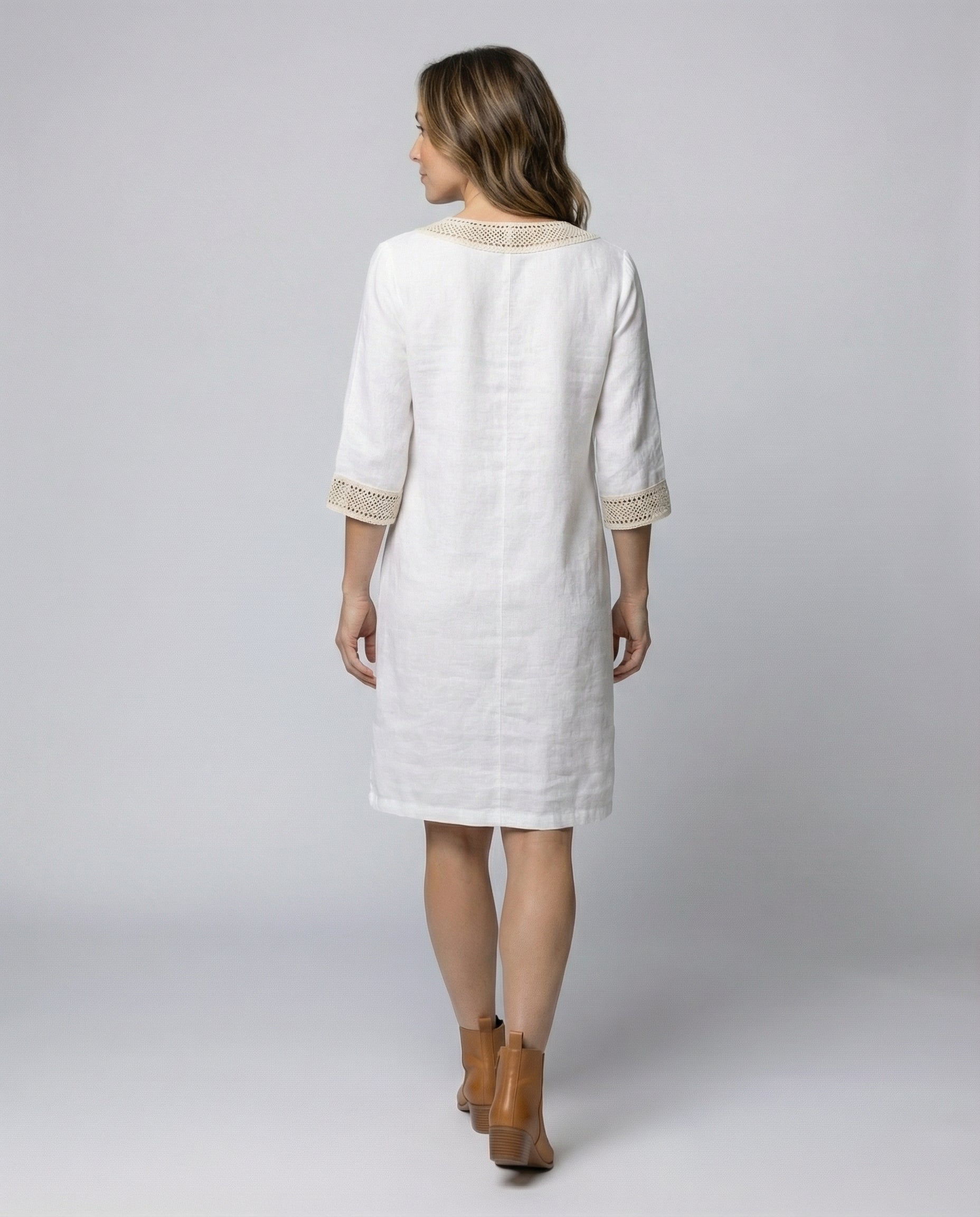 Women's cotton casual dress, breathable everyday style in multiple colors