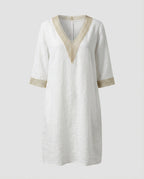 Women's cotton casual dress, breathable everyday style in multiple colors
