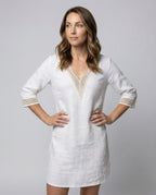 Women's cotton casual dress, breathable everyday style in multiple colors