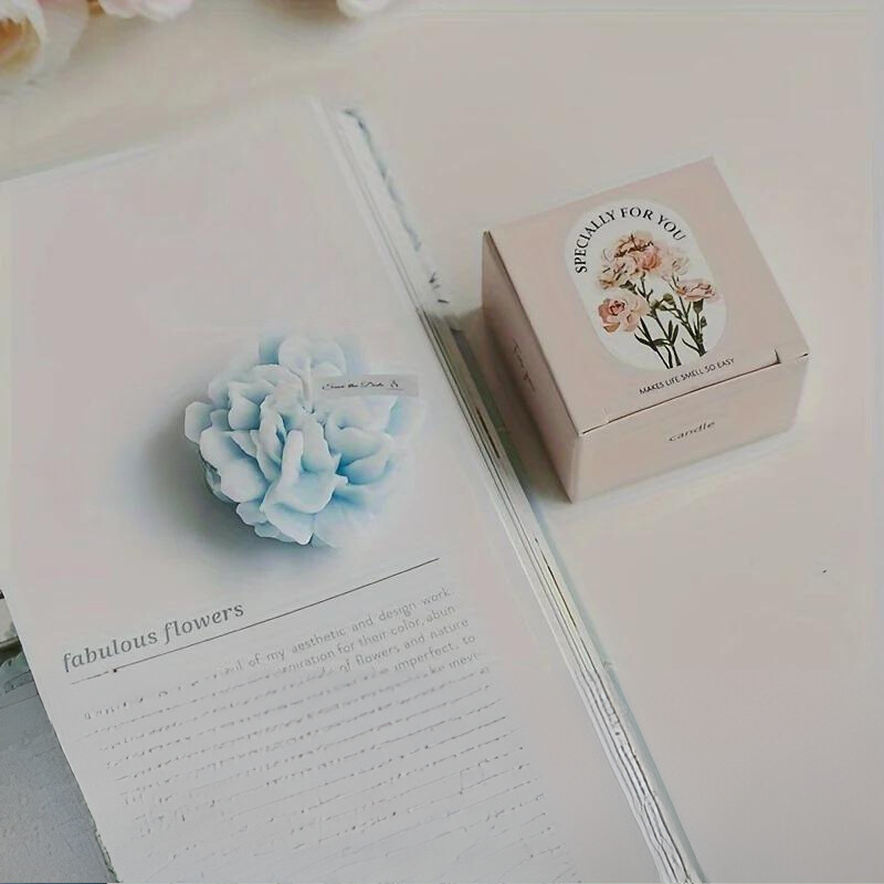 Carnation scented candle decorative paraffin gift for Mother's Day Valentine's Day Christmas