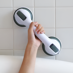 Bath suction grab bar tool free installation smooth tile surface